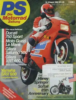 PS Die Motorradzeitung 1988 Heft 8