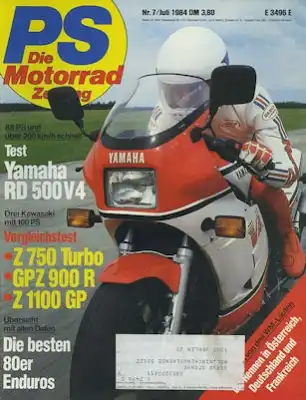 PS Die Motorradzeitung 1984 Heft 7