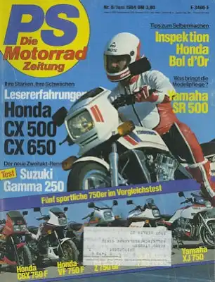 PS Die Motorradzeitung 1984 Heft 6