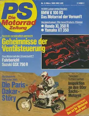 PS Die Motorradzeitung 1985 Heft 3