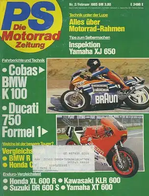 PS Die Motorradzeitung 1985 Heft 2