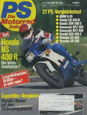 PS Die Motorradzeitung 1985 Heft 7