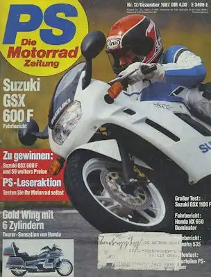 PS Die Motorradzeitung 1987 Heft 12
