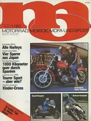 MO Motorrad, Mokick, Mofa und Sport 1980 Heft 1