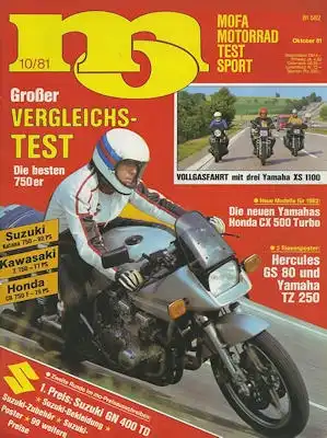 MO Motorrad, Mokick, Mofa und Sport 1981 Heft 10