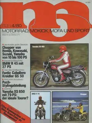 MO Motorrad, Mokick, Mofa und Sport 1980 Heft 4