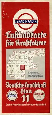 Standard Luftbildkarte Plan 11 Chemnitz 1930er Jahre