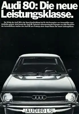 Audi 80 Prospekt 7.1972