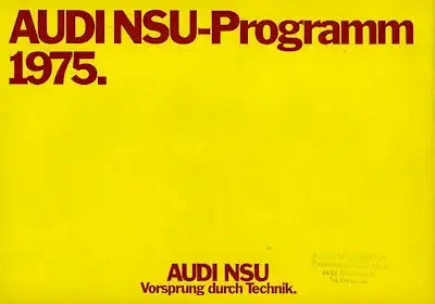 Audi / NSU Programm 1975
