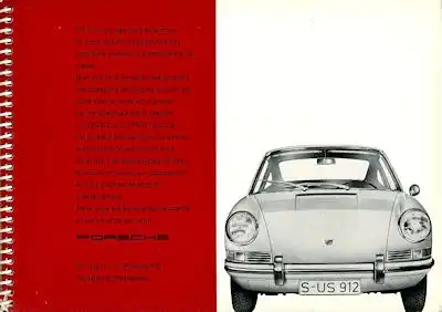 Porsche 912 Bedienungsanleitung 12.1965 f