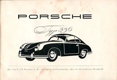 Porsche 356 Bedienungsanleitung 6.1954