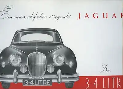 Jaguar 3.4 ( Mark 1) Prospekt 1957