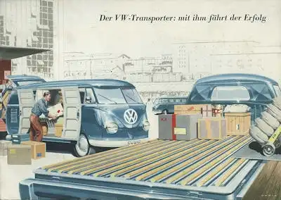 VW T 1 Transporter Prospekt 8.1958