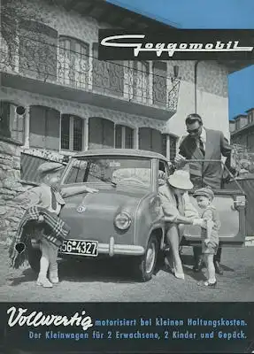 Glas Goggomobil 250 / 300 Prospekt ca. 1956