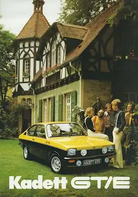 Opel Kadett C GT/E Prospekt 8.1975