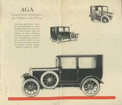 AGA 6/20 PS Prospekt ca. 1925