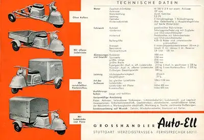 Goggo Lastenroller Prospekt 1955/56