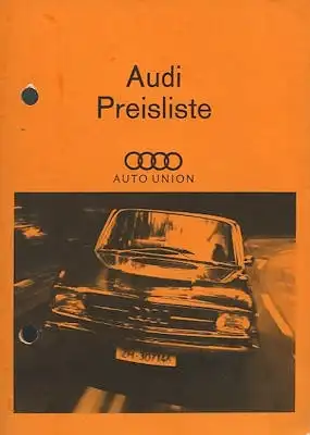 Audi Preisliste 2.1967
