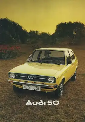 Audi 50 Prospekt 8.1975