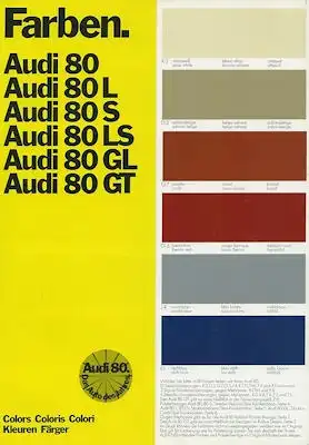 Audi 80 Farben 8.1973