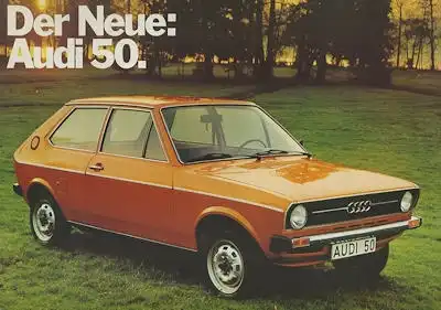 Audi 50 Prospekt 8.1974