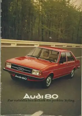 Audi 80 Prospekt 8.1976