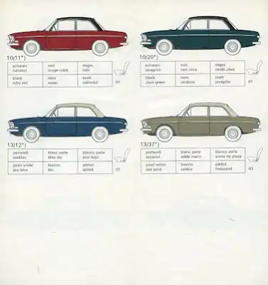 Audi Farben 1965/66