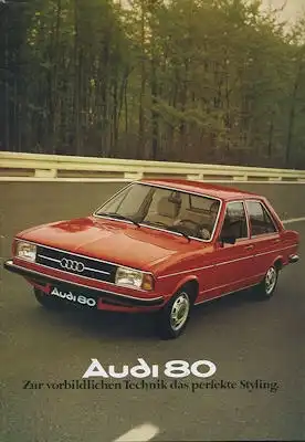 Audi 80 Prospekt 8.1976