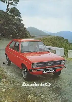 Audi 50 Prospekt 8.1976