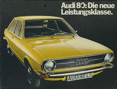 Audi 80 Prospekt 8.1972