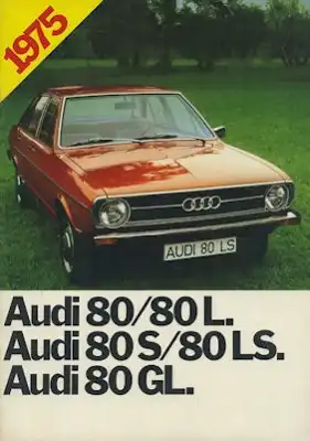 Audi 80 Prospekt 8.1974 norw