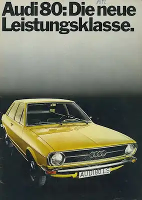 Audi 80 Prospekt 8.1972