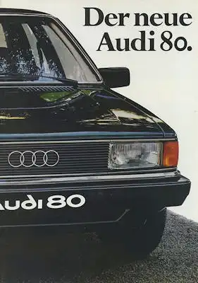 Audi 80 B 2 Prospekt 8.1978