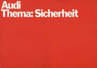 Audi Sicherheits Prospekt 1.1970