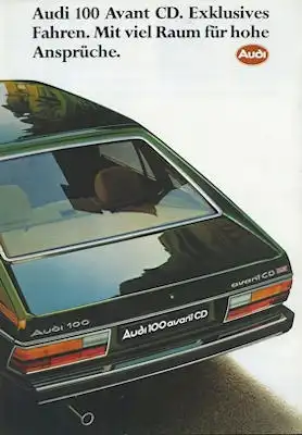 Audi 100 C 2 Avant CD Prospekt 12.1978