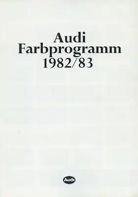 Audi Farben 1982/83