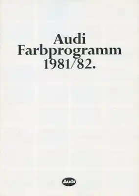 Audi Farben 1981/82