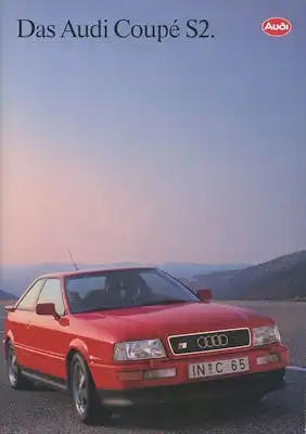 Audi Coupé S 2 B 3 Prospekt 1.1993
