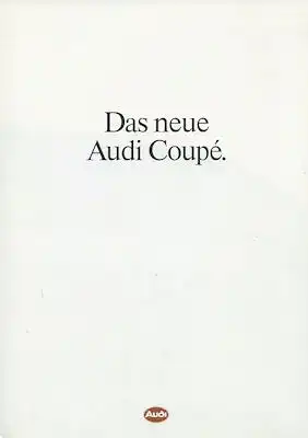 Audi Coupé B 3 Prospekt ca. 10.1988