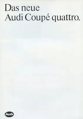 Audi Coupé quattro Prospekt 9.1984
