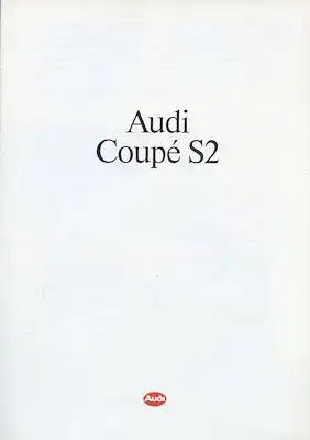 Audi Coupé S 2 B 3 Prospekt 1.1991