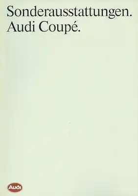 Audi Coupé B 3 Sonderausstattung Prospekt 1.1990