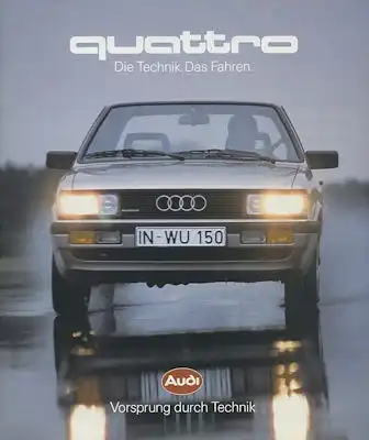 Audi Quattro Prospekt 10.1984