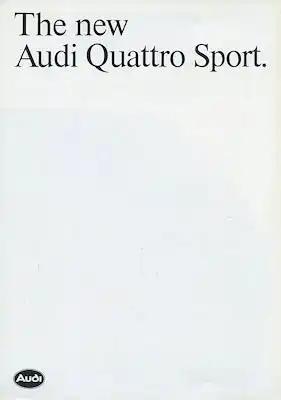 Audi Quattro Sport Prospekt 8.1983 e