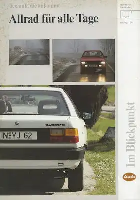 Audi Quattro Prospekt 12.1986