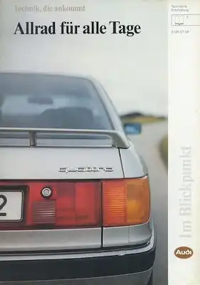 Audi Quattro Prospekt 2.1988