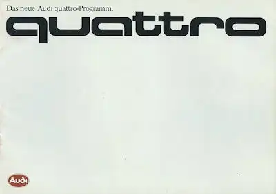 Audi Quattro Programm 3.1985