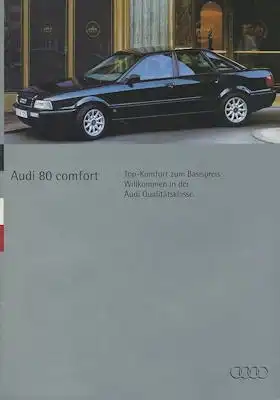 Audi 80 B 4 comfort Prospekt 5.1994