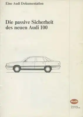 Audi 100 C 3 Prospekt 9.1982