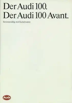 Audi 100 C 3 / Avant Prospekt 8.1987